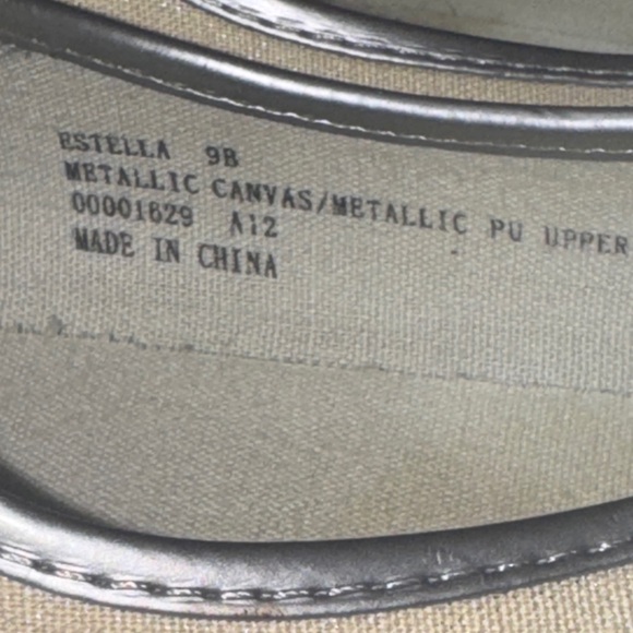 Ralph Lauren Women's Metallic Canvas Sneakers - Size 9B - Picture 5 of 10